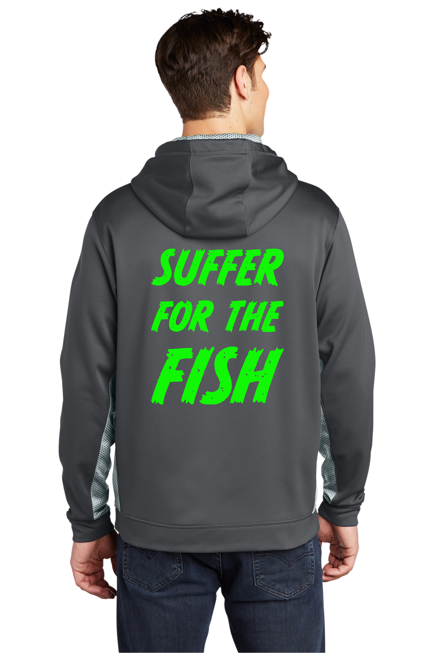 ST239 Sport-Tek® Sport-Wick® CamoHex Fleece Colorblock Hooded Pullover