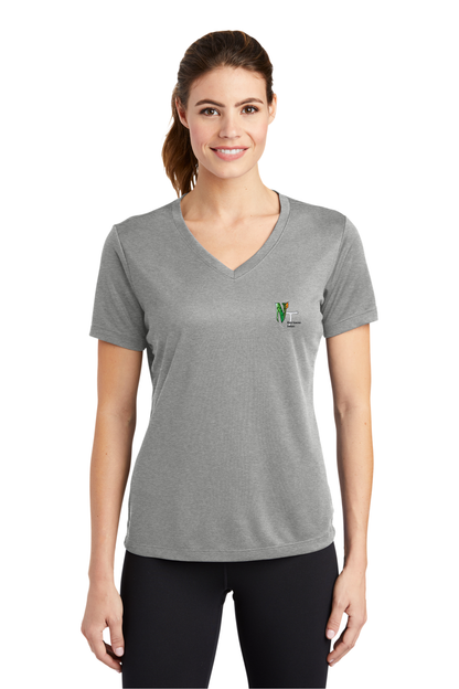 LST340 Sport-Tek® Ladies PosiCharge® RacerMesh® V-Neck Tee