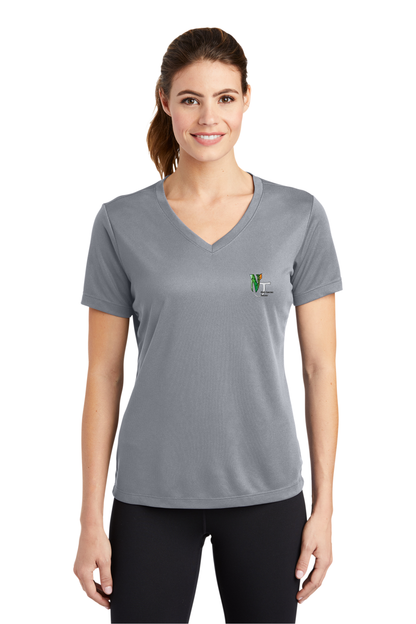 LST340 Sport-Tek® Ladies PosiCharge® RacerMesh® V-Neck Tee