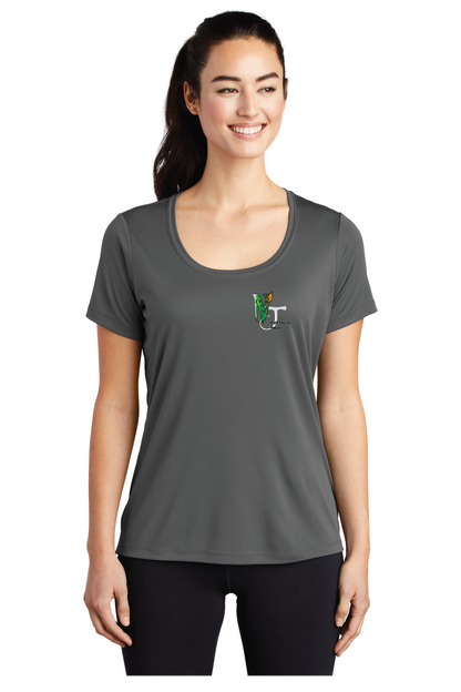 LST420 Sport-Tek ® Ladies Posi-UV ® Pro Scoop Neck Tee