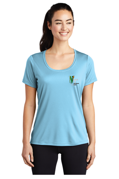 LST420 Sport-Tek ® Ladies Posi-UV ® Pro Scoop Neck Tee