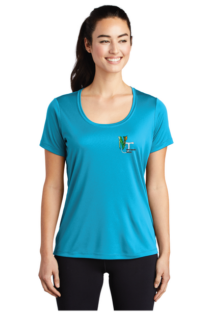 LST420 Sport-Tek ® Ladies Posi-UV ® Pro Scoop Neck Tee