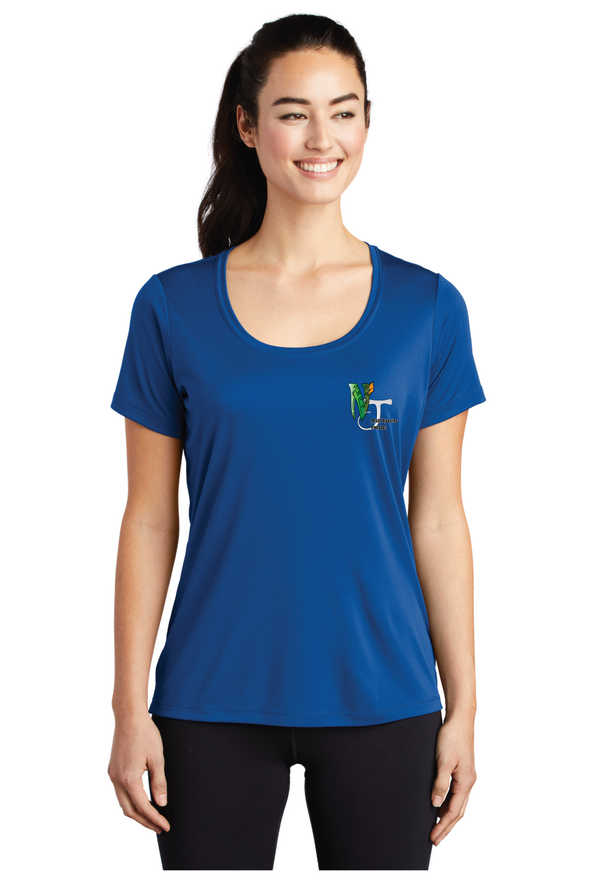 LST420 Sport-Tek ® Ladies Posi-UV ® Pro Scoop Neck Tee