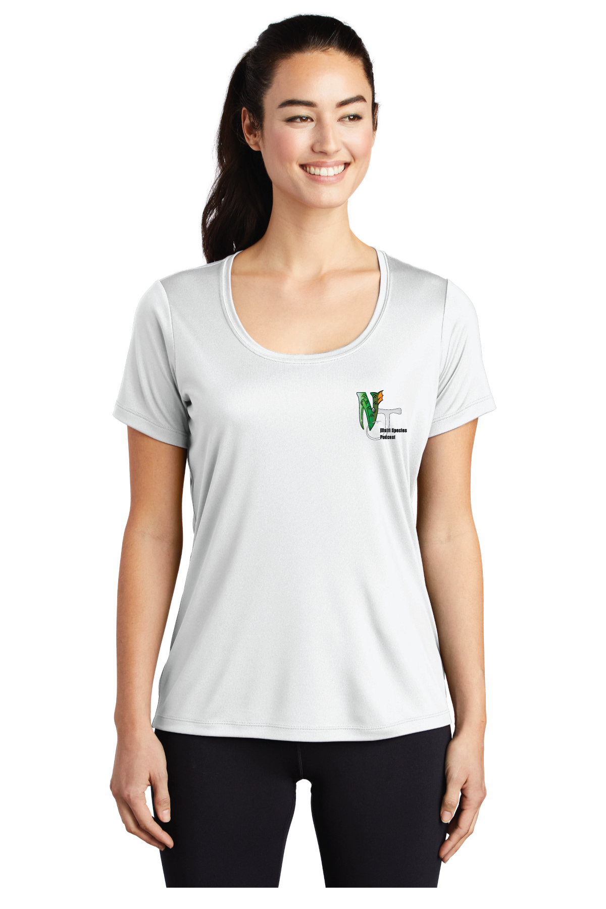 LST420 Sport-Tek ® Ladies Posi-UV ® Pro Scoop Neck Tee