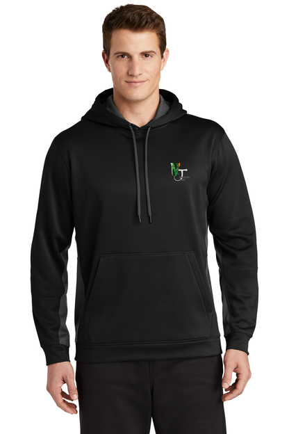 ST235 Sport-Tek® Sport-Wick® Fleece Colorblock Hooded Pullover