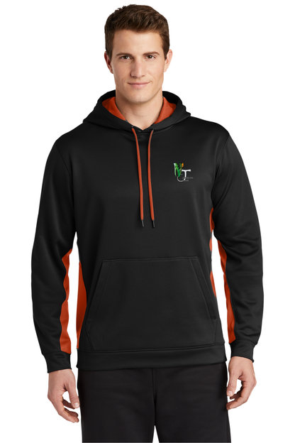 ST235 Sport-Tek® Sport-Wick® Fleece Colorblock Hooded Pullover