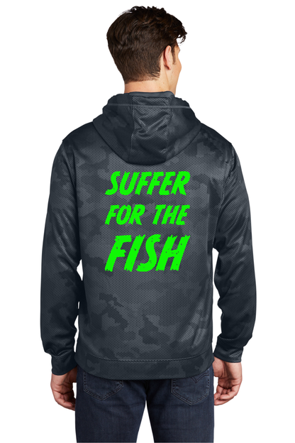 ST240 Sport-Tek® Sport-Wick® CamoHex Fleece Hooded Pullover
