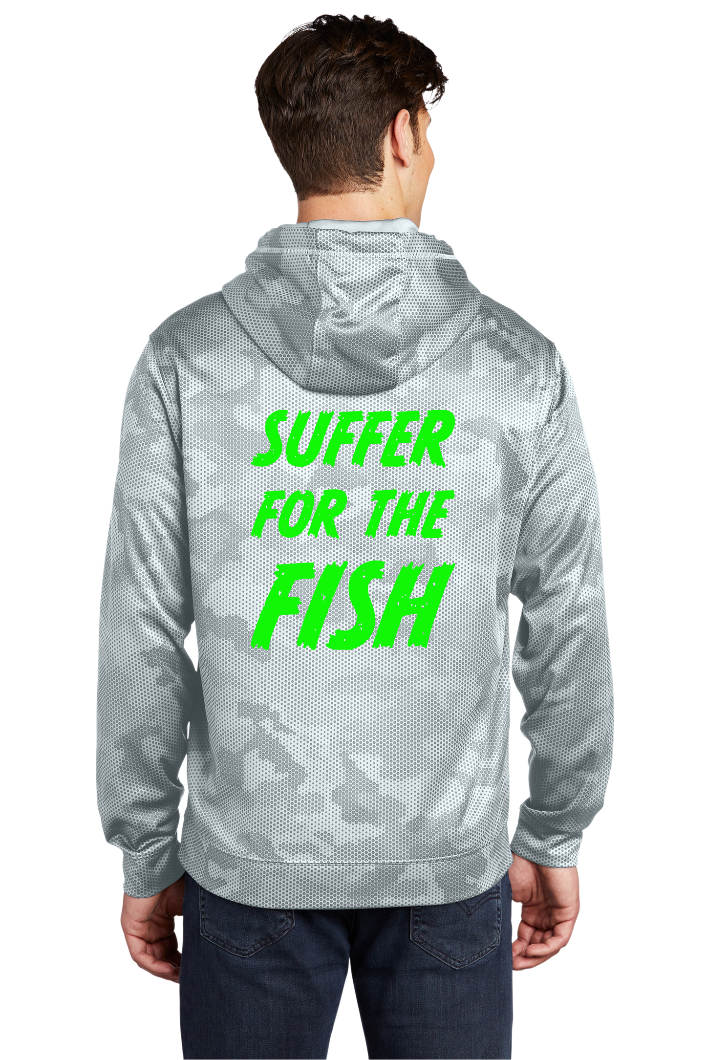 ST240 Sport-Tek® Sport-Wick® CamoHex Fleece Hooded Pullover
