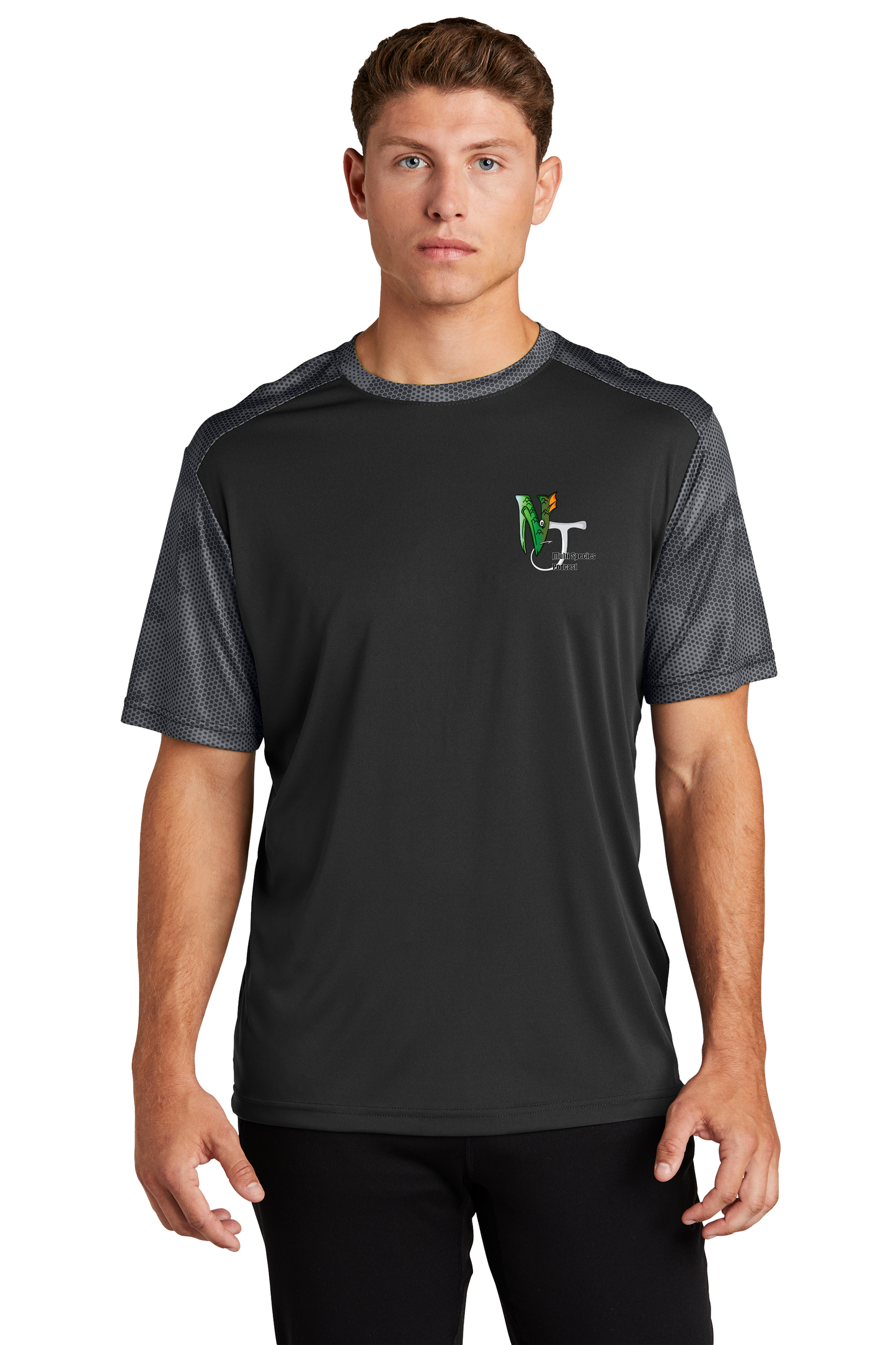 ST371 Sport-Tek® CamoHex Colorblock Tee
