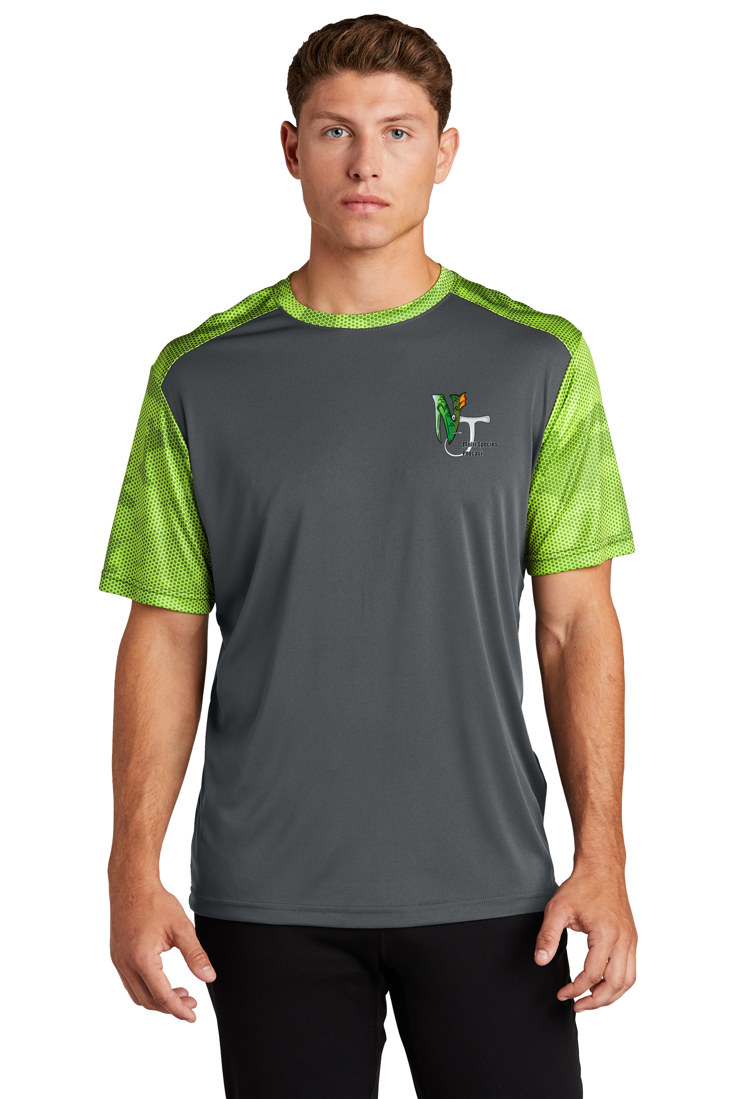 ST371 Sport-Tek® CamoHex Colorblock Tee