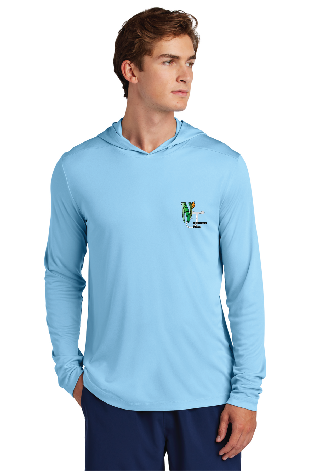 ST420LSH Sport-Tek® Posi-UV® Pro Long Sleeve Hoodie