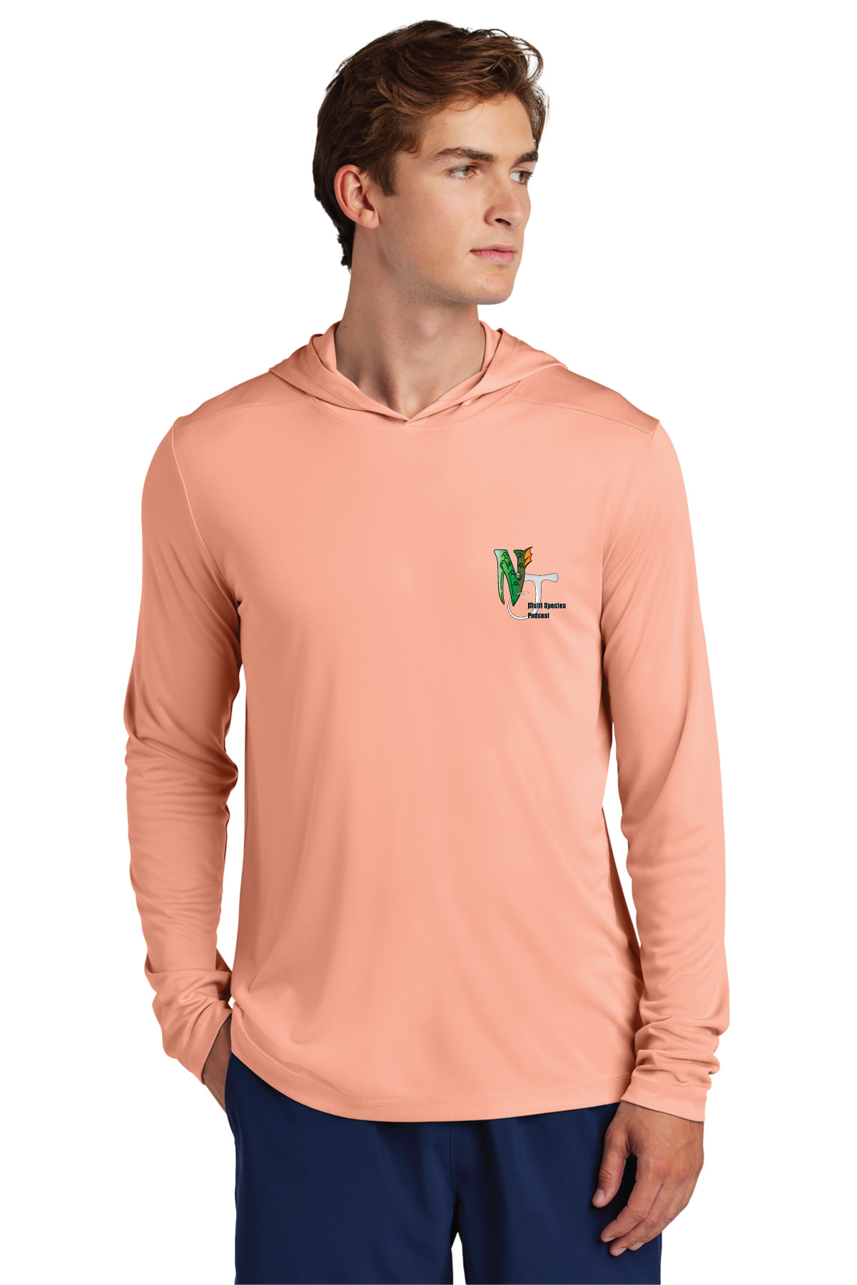 ST420LSH Sport-Tek® Posi-UV® Pro Long Sleeve Hoodie