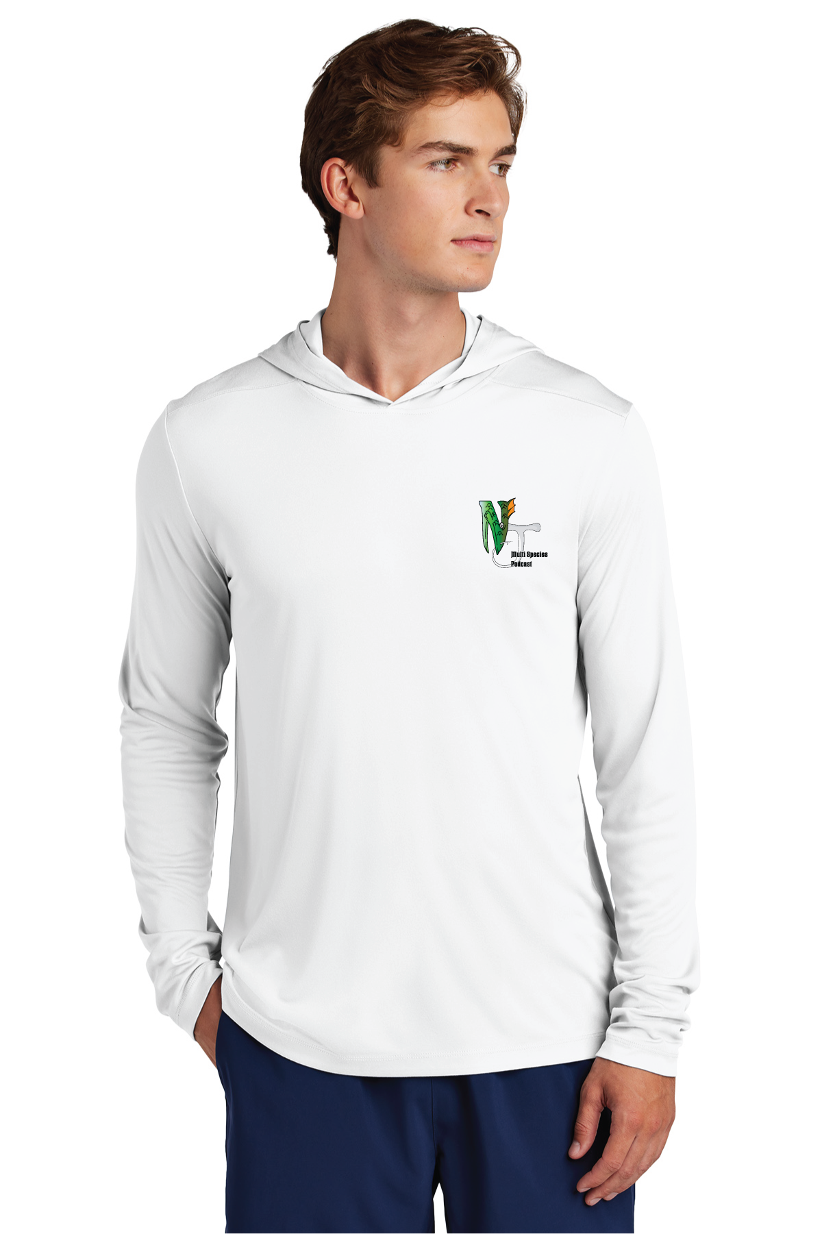 ST420LSH Sport-Tek® Posi-UV® Pro Long Sleeve Hoodie